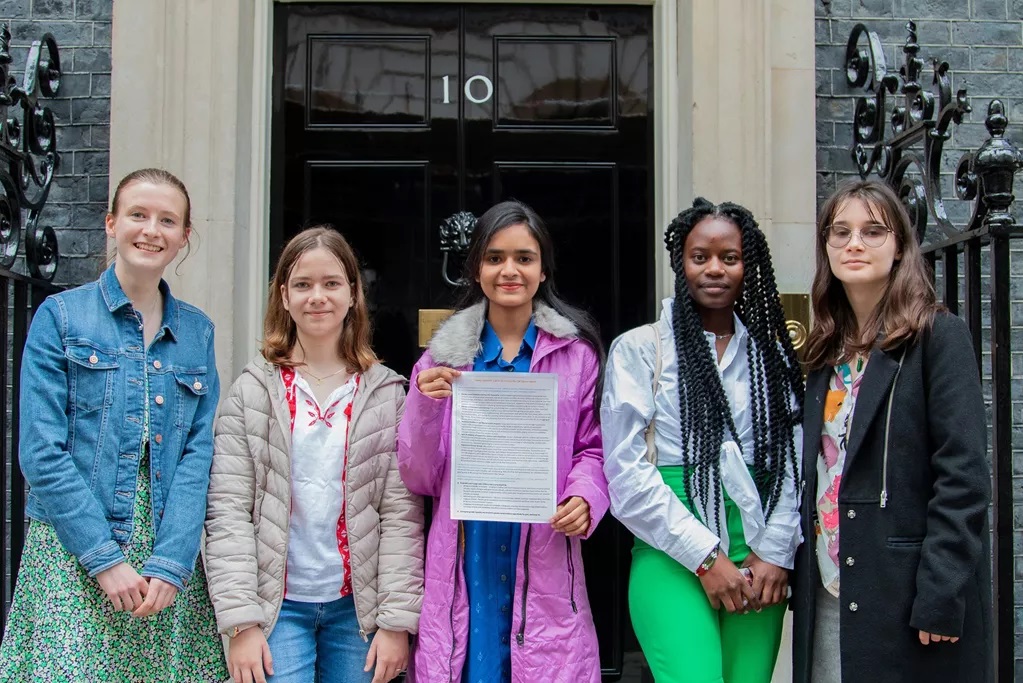 Child changemakers at No 10 Downing street